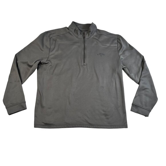 Callaway Other - Callaway Golf Shirt Men's Long Sleeve 1/4 Zip Mock Neck Pullover Gray XL